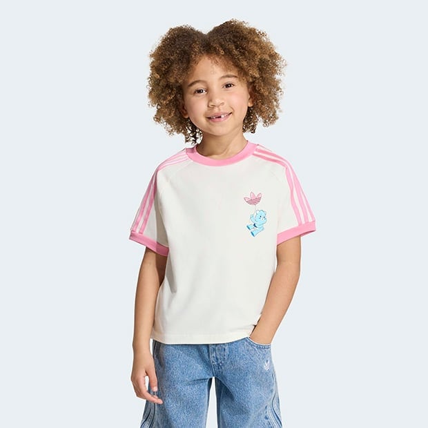 ジュニア キッズ アディダス ケアベア 半袖 Tシャツ　オフホワイト　