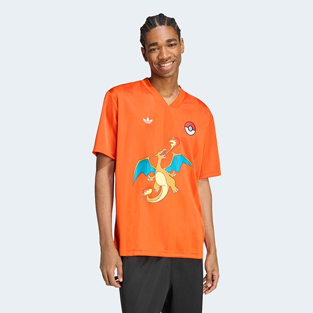 メンズ ポケモン ジャージ Tシャツ　カレッジオレンジ　