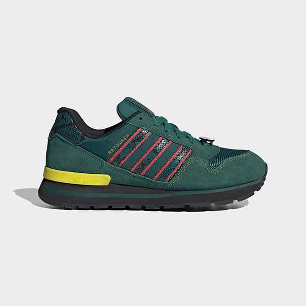 メンズ ポケモン ZX 500 RS oqx07 カレッジグリーン×ボールドグリーン