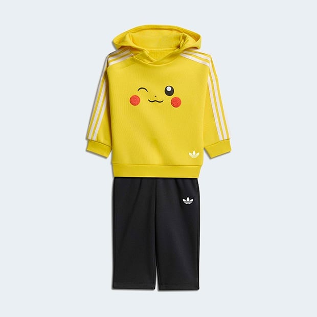 ジュニア ベビー ポケモン ルーズパーカー セット　イエロー×ブラック　