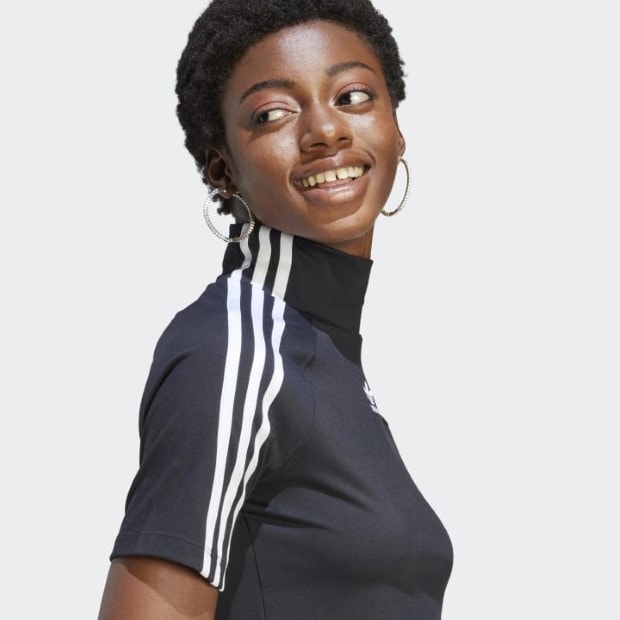 Tシャツ・カットソー adidas ADILENIUM Short Sleeve Top Black IV9323 T-shirt adidas Originals Adilenium Short Sleeve Top IV9323