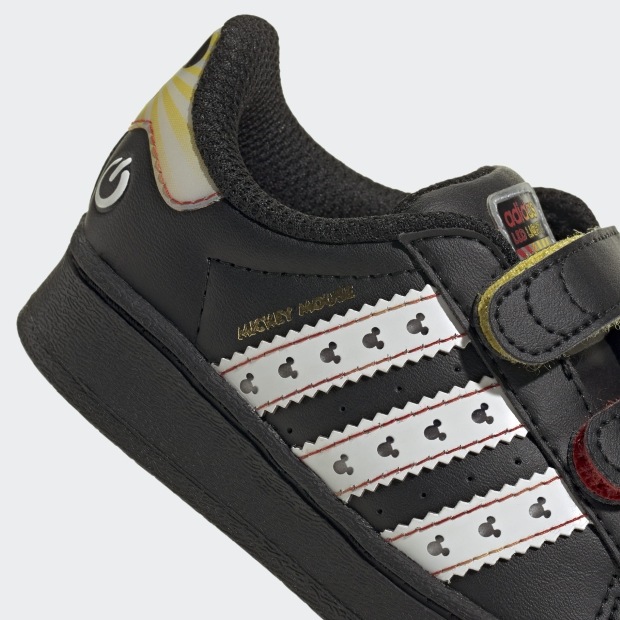 ジュニア ベビー アディダス ディズニー SST LEDライト コンフォートクロージャー oob25 コアブラック×クラウドホワイト