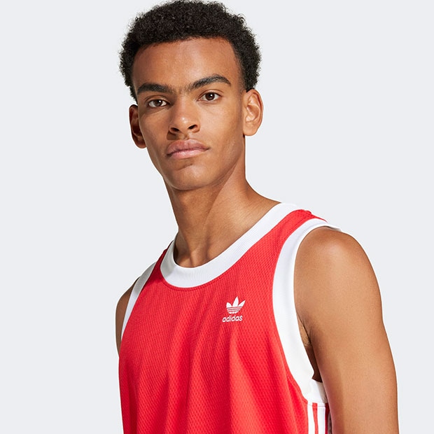 adidas◆Originals◆アディカラー◆モックアイレット◆ベスト アディカラー モック アイレット ベスト レッド |アパレル