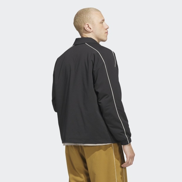 ADIDAS ORIGINALS コーチジャケット ブラック×アイボリー ｜アパレル