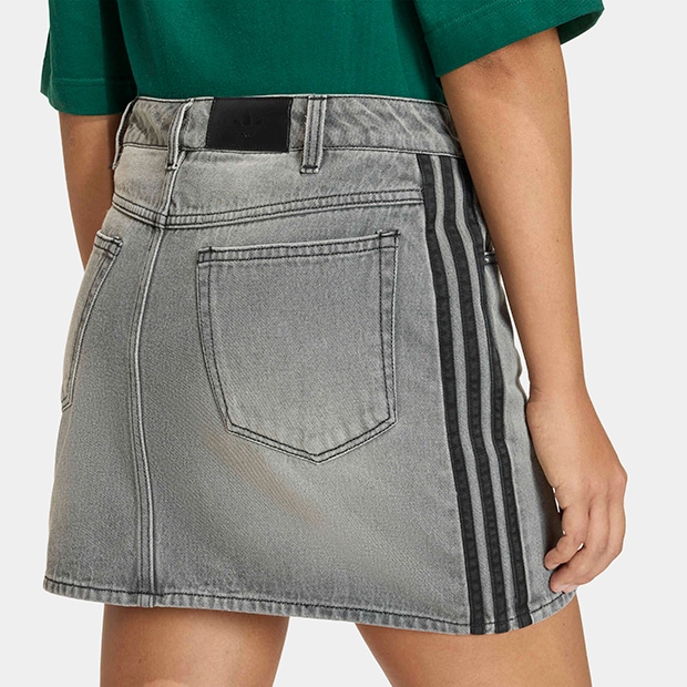 レディース アディカラー スリーストライプス デニム スカート