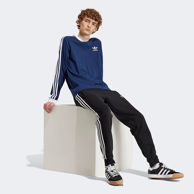 アディカラー クラシックス スリーストライプス 長袖Tシャツ ナイト