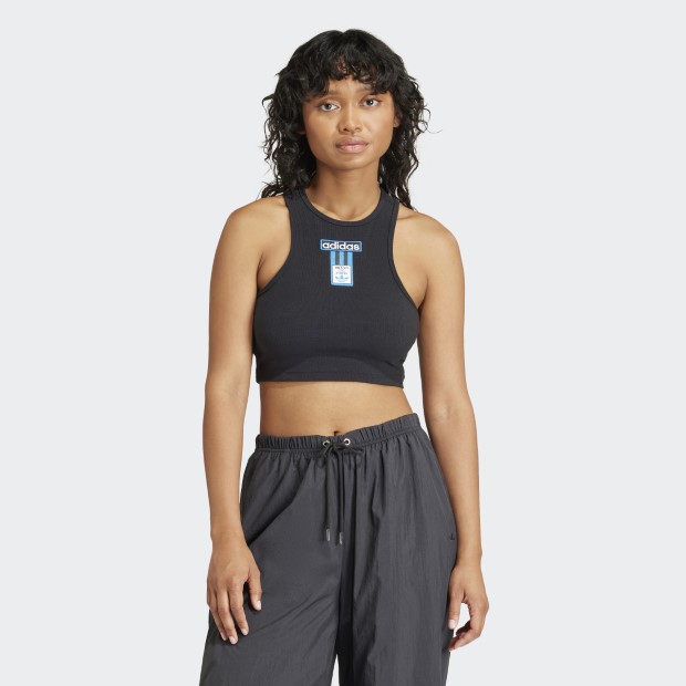【新品】adidas クロップド タンクトップ トレーニング ヨガ ワークウエア レディース アディブレイク クロップドタンクトップ ブラック ｜すべて