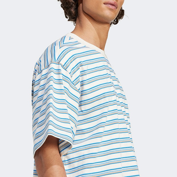 アディダス オリジナルス ストライプ 半袖Tシャツ ブランチカーゴ