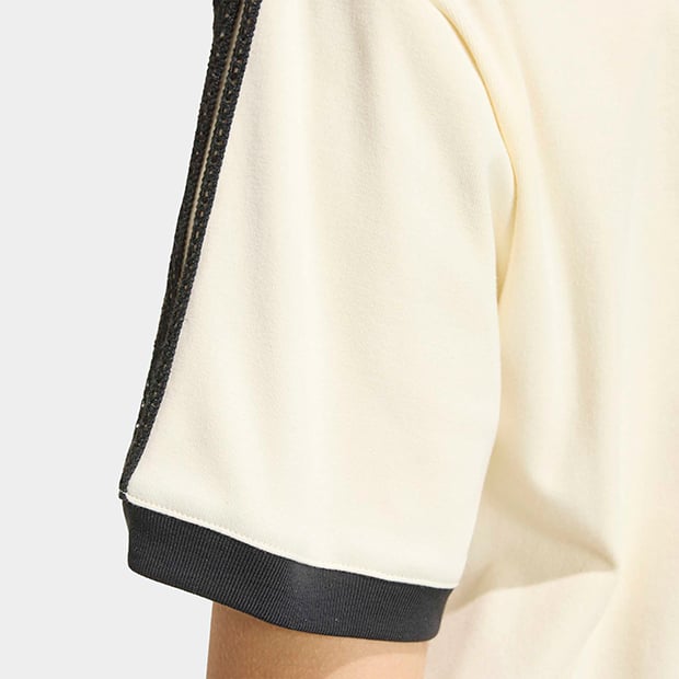 新品　未使用　 半袖Tシャツ M ホワイト ストライプ レディース スリーストライプス 半袖 Tシャツ クリームホワイト