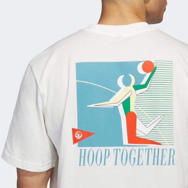 バスケットボール グラフィック Tシャツ オフホワイト｜アパレル