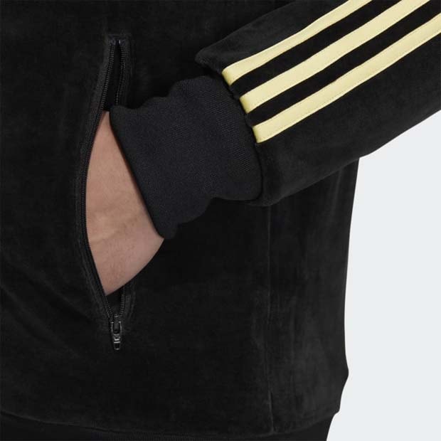 ベロア トラックジャケット ブラック｜アパレル,ジャージ・ジャケット