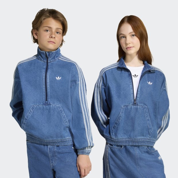 ジュニア デニムジャケット ミディアムブルーデニム