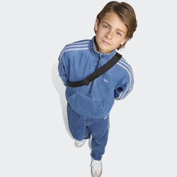 ジュニア デニムジャケット ミディアムブルーデニム