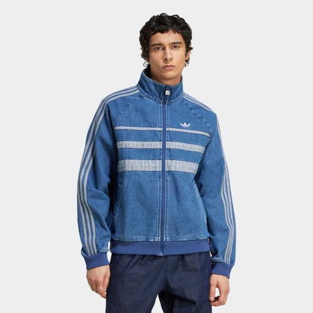 ADIDAS アディカラー ファーストブルー デニム トラックトップ