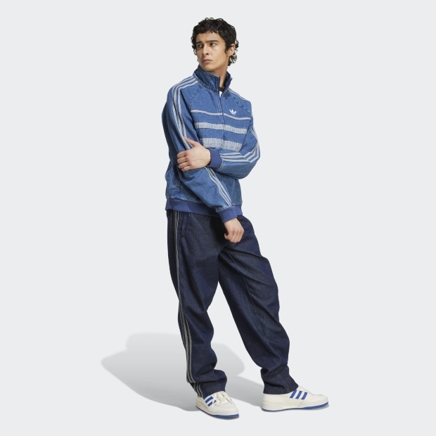adidas デニムジャケット M ライトブルー デニムジャケット キッズ / アディダスオリジナルス adidas