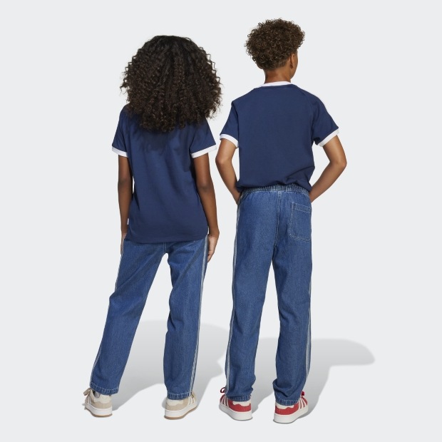 ジュニア キッズ アディカラー デニム パンツ　ミディアムブルーデニム　