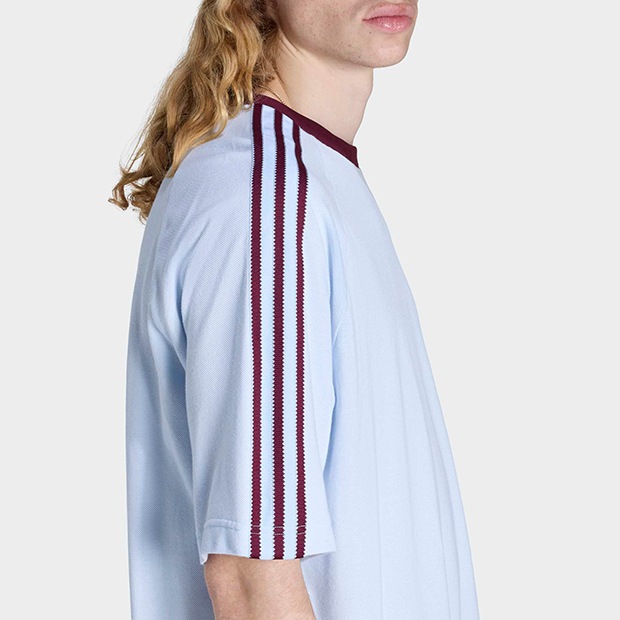 メンズ ブリットコア リンガー 半袖 Tシャツ クリスタルスカイ