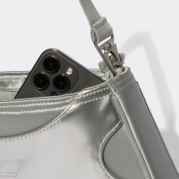 シルバーショルダーバッグ ジェイアンドエムデヴィッドソン J&M DAVIDSON トートバッグ