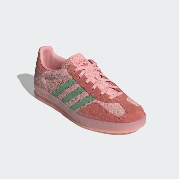 adidas ガゼル ピンク/グリーン スニーカー adidas GAZELLE BOLD W TRUPNK/GREEN/FTWWHT（アディダス ガゼル