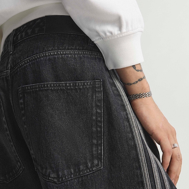 アディカラー デニム ファイヤーバードパンツ トゥルーブラックデニム