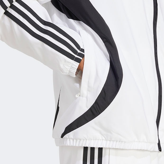 adidas ホワイト トラックジャケット アディダス Z.N.E. プレミアム フルジップ フード付きトラック