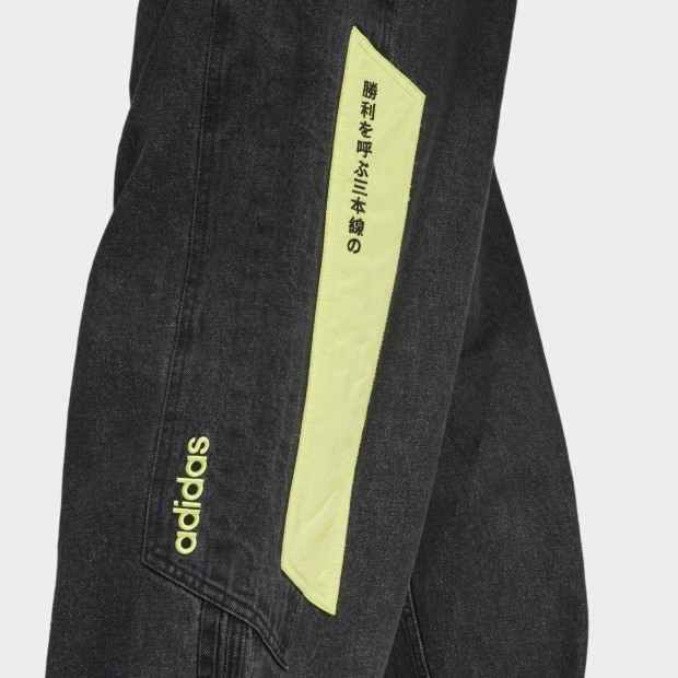 [ADIDAS] モトデニムパンツ ADILENIUM 2 ブラック Adilenium シーズン2 モト デニムパンツ ブラック ｜アパレル
