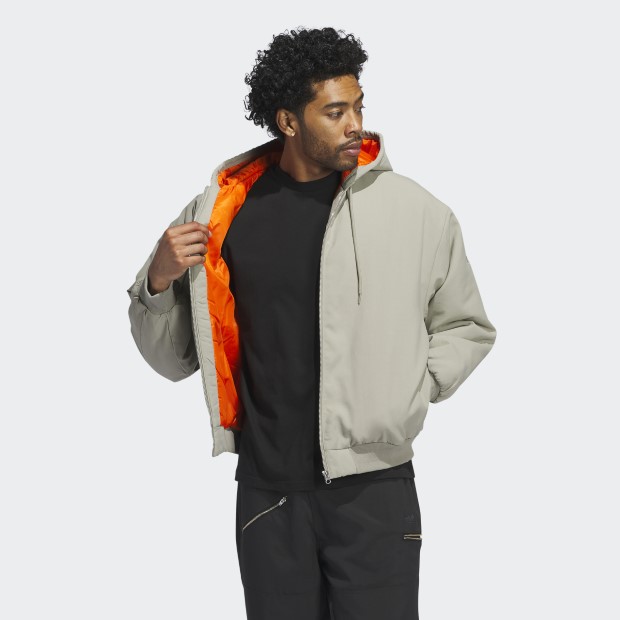 シュムーフォイル ナイロンキャンバスジャケット シルバーペブル