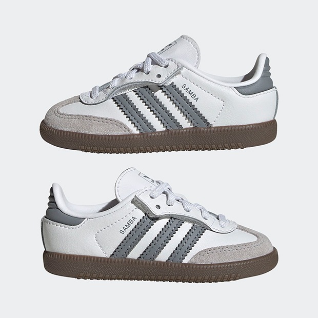 ジュニア ベビー サンバ OG SAMBA OG CF EL I omu46 クラウドホワイト×グレー