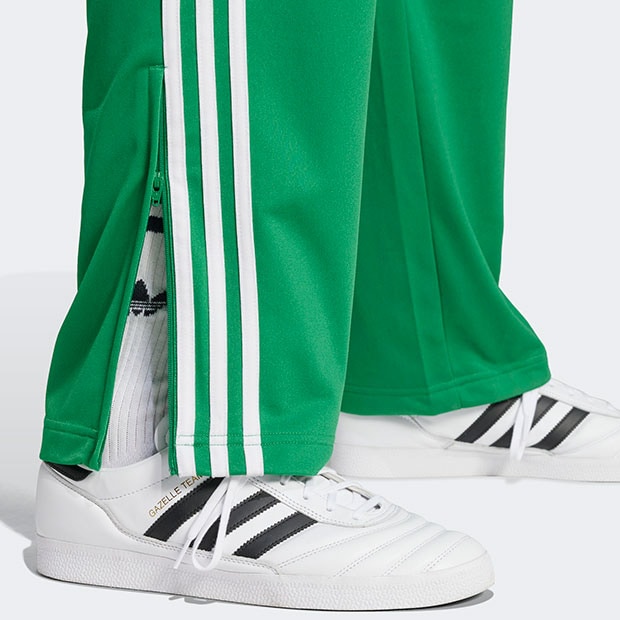 希少品　アディダス　デサント製　ミントグリーン　トラックパンツ　M Adidas アディブレイク トラックパンツ M ミントグリーン 白