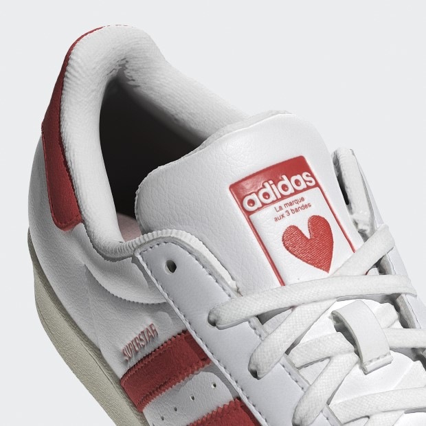 adidas スパースターレッド　レザーADIDAS super starレザー