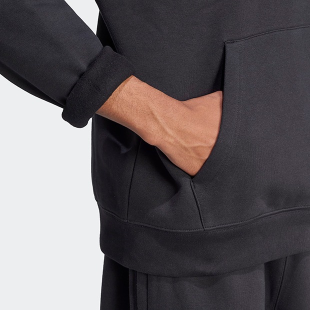 トレフォイル エッセンシャルズ ルーズ パーカー ブラック