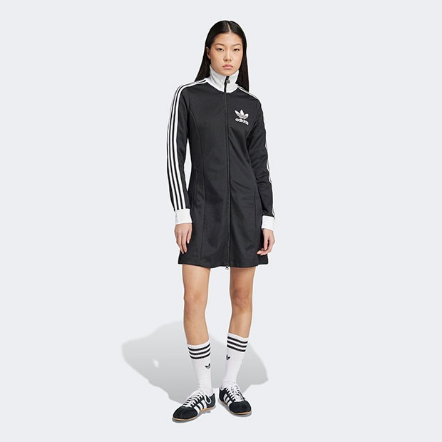 アディダス メッシュワンピース 3点セット adidas レディース アディカラー スリーストライプス トラックトップ