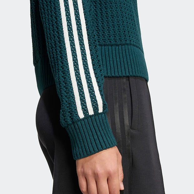 レディース アディカラー ニット クルーネックセーター　オーロラアイビー　