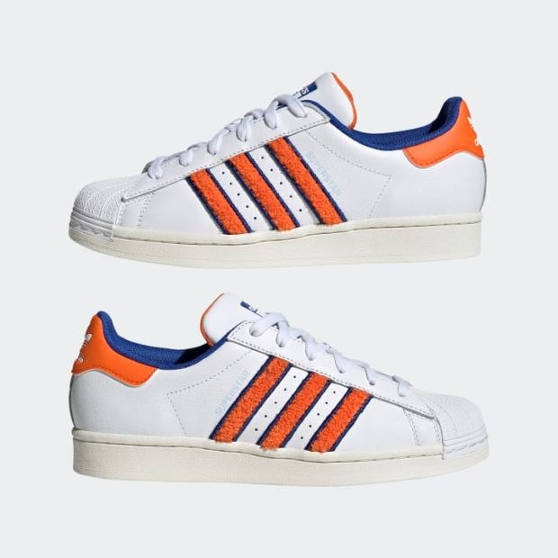 スーパースター SUPERSTAR mat10 フットウェアホワイト×オレンジ