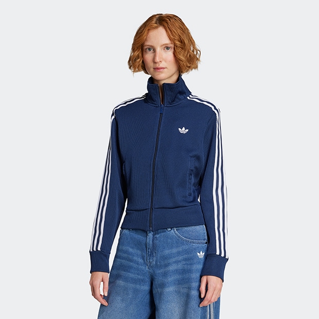 レディース アディカラー ファイヤーバード ニット トラックトップ ナイトインディゴ