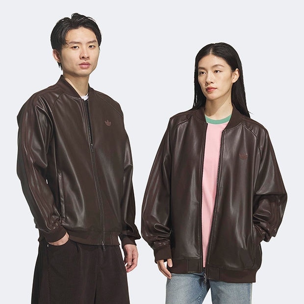ユニセックス アディカラー SST プレザー ジャケット ダークブラウン