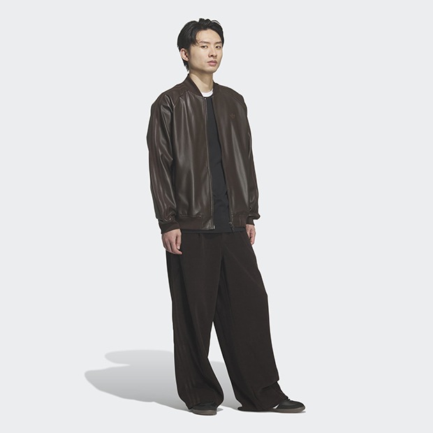 ユニセックス アディカラー SST プレザー ジャケット ダークブラウン