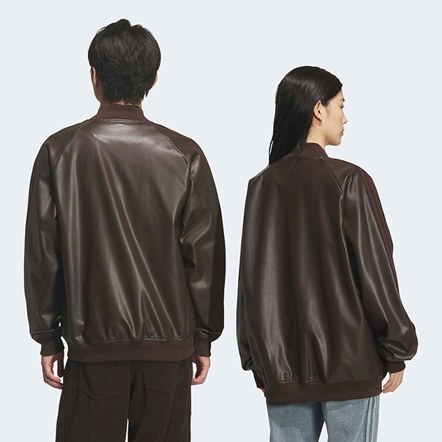 ユニセックス アディカラー SST プレザー ジャケット ダークブラウン
