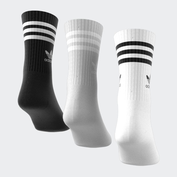 ミッドカットクルーソックス 3足組 マルチカラー ｜アクセサリー