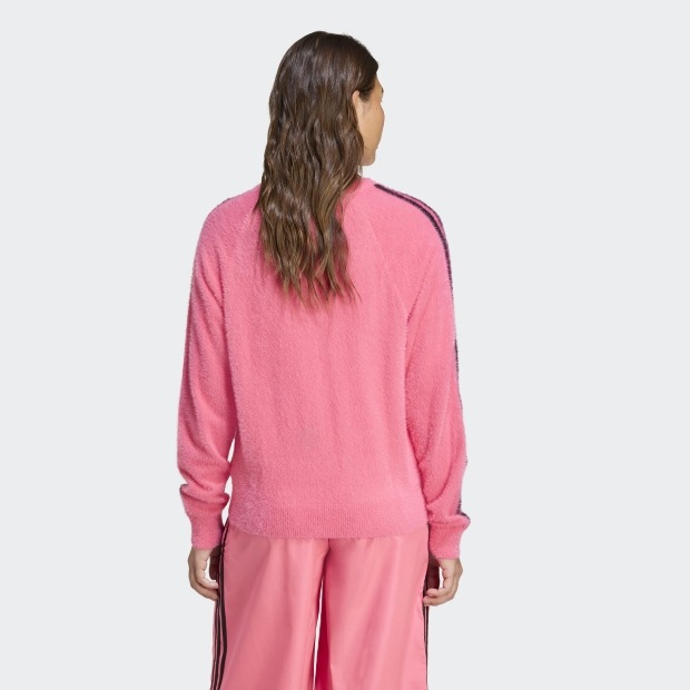 レディース アディカラー ホリデー ニット セーター ルシッドピンク