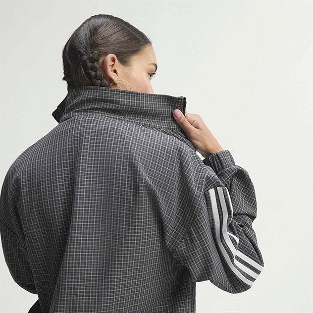 レディース チェック トラックトップ ブラック ｜すべての商品
