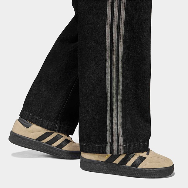 ジュニア キッズ アディカラー ファイヤーバード デニム トラックパンツ トゥルーブラックデニム