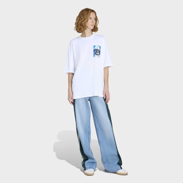 アディダス オリジナルス アスレチック デプト デニム ファイアーバード パンツ レディース アスレチック デプト デニム ファイアーバード パンツ