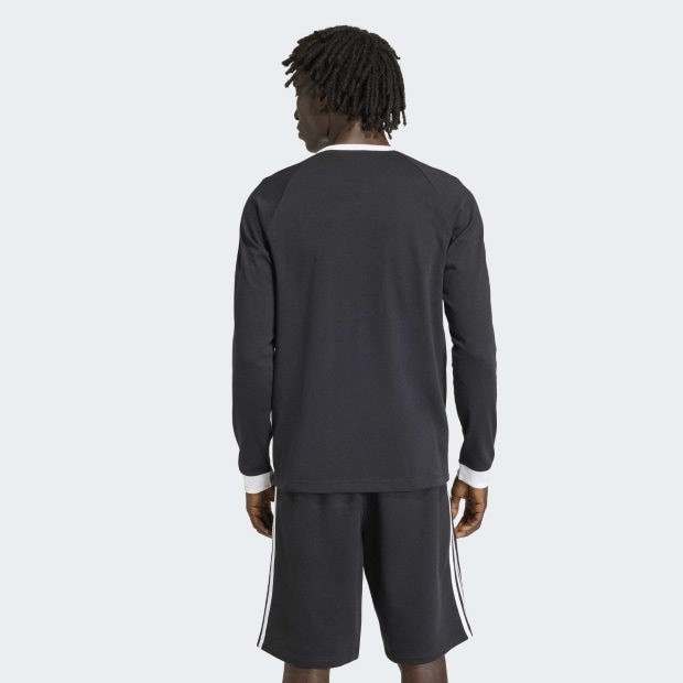 アディカラー スリーストライプス ロングスリーブ Tシャツ ブラック