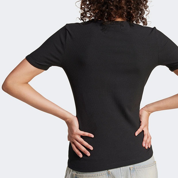 レディース アディダス オリジナルス 半袖Tシャツ ブラック ｜アパレル