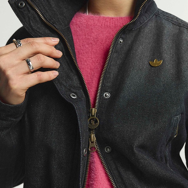 レディース プレミアム エッセンシャルズ デニム トラックトップ