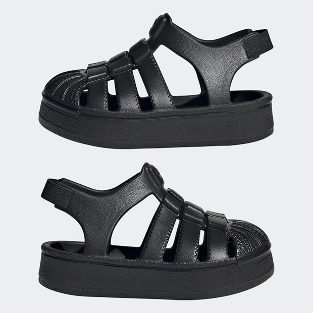 ジュニア キッズ SST サンダル SST SANDALS njg16　コアブラック×コアブラック　