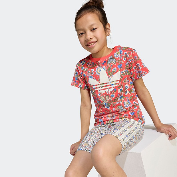 ジュニア キッズ ADIDAS ORIGINALS × LIBERTY LONDON 半袖