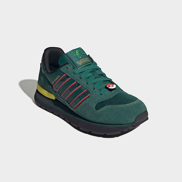 メンズ ポケモン ZX 500 RS oqx07 カレッジグリーン×ボールドグリーン
