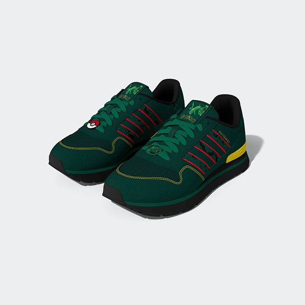 メンズ ポケモン ZX 500 RS oqx07 カレッジグリーン×ボールドグリーン